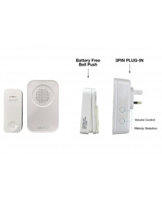 Britz K636 AC Wireless Kinetic Door Bell